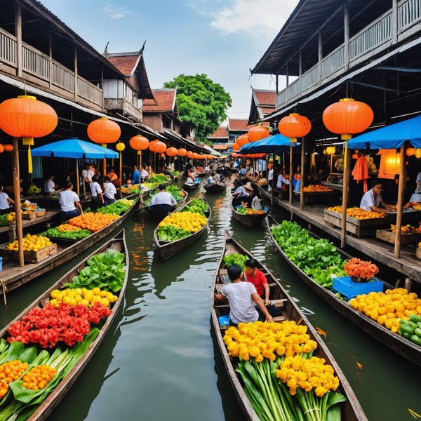 Comment planifier une visite des marchés flottants à Bangkok, Thaïlande?